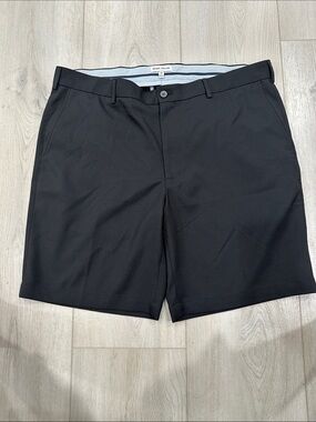 Peter Millar Black Performance Golf Shorts Men’s Size 38 Flat Fron